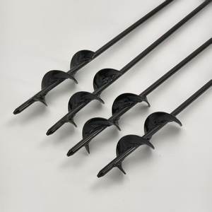 Powerful Spiral Ground Anchor Screw Steel Galvanized Ground Screw Pile with Swivel Carabiner Hook for Tent <strong>Trampoline</strong> <strong>Canopy</strong> - Product Image 3