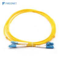Câble de raccordement à fibre optique duplex pour intérieur avec SC/FC/LC/ST/MTRJ/MU/DIN UPC APC Cordon de raccordement à fibre optique pour intérieur pour communications