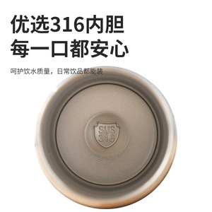 Bouteille d'eau isotherme double compartiment avec paille et large ouverture pour étudiants, utilisation extérieure, portable et réutilisable, bouteille de sport - Product Image 4