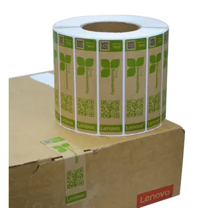 Stampa su misura rotolo di marca di prodotto extra forte resistenza della carta kraft sigillo adesivo per scatola di cartone