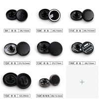 Kancing Tekan Logam Berkualitas Tinggi, Personalisasi Khusus, Bentuk Bulat 4 Bagian, Ukuran 12.5MM 15MM 17MM 20MM