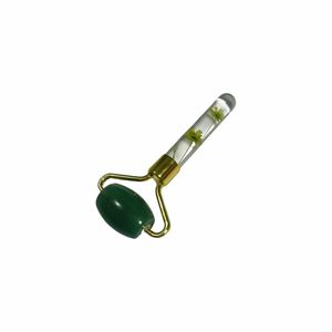 Custom logo Jade <b>Roller</b> 100% Natural Beauty <b>Massage</b> Green Aventurine Face <b>Roller</b> High Quality Flower Rod <b>Roller</b> - Product Image 2