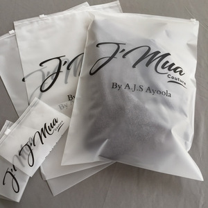 CPe PE Ldpe zipper Seal Packaging Cosmetic Clear Custom Logo Print Zip Clothing Frosted Ziplock Plastic Bags