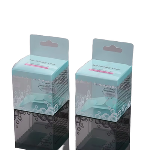 Fabricantes que venden caja transparente de embalaje independiente CAJA PLEGABLE PET transparente de huevo de belleza - Product Image 1