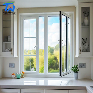 Fenêtres en PVC à triple <span class=keywords><strong>vitrage</strong></span> de style américain de haute qualité, fenêtres à battants en vinyle, fenêtres en verre - Product Image 1