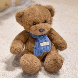 Ours en peluche Pacify <span class=keywords><strong>Bear</strong></span> en coton PP, avec écharpe <span class=keywords><strong>pull</strong></span>, jouet mignon pour habillage de poupée - Product Image 2