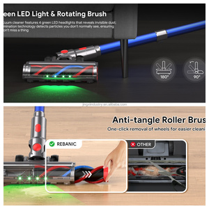 Aspirateur sans fil léger et détachable avec batterie de 2500 mAh, autonomie jusqu'à 60 minutes, sans sac, pour voiture, garage et camping-car - Product Image 4