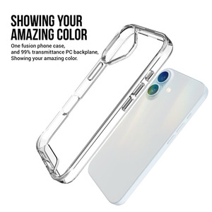 <span class=keywords><strong>Coque</strong></span> de téléphone antichoc transparente hybride en PC rigide et TPU avec boutons électroniques pour <span class=keywords><strong>iPhone</strong></span> 17 16 Pro Max 15 Pro 14 Plus 13 12 <span class=keywords><strong>11</strong></span> - Product Image 4