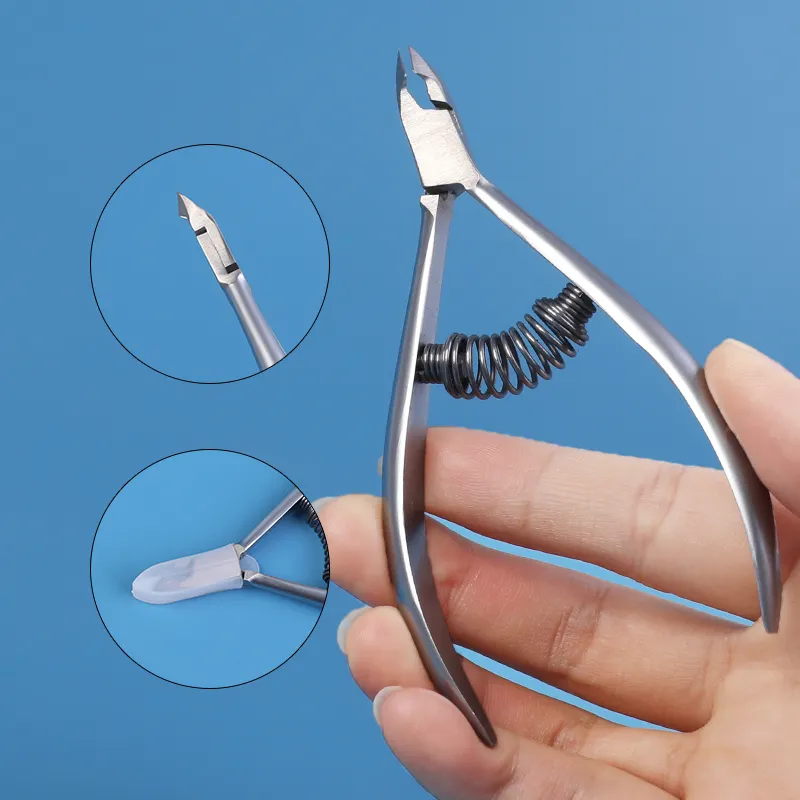 Professionele Nageltool Dode Huid Clipper Roestvrijstalen Manicure Clipper Scherpe Volledige Kaak Cuticle Nipper Met Aangepast Logo