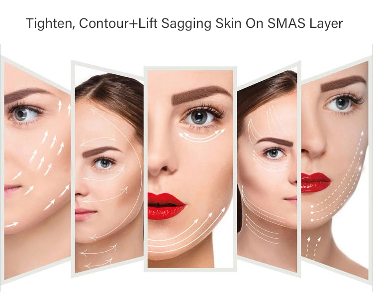 4D Ultra Face Lift Hi Fu Anti-aging Beauty Machine With 4 Handles 5 Handles One Shoot 12 Lines