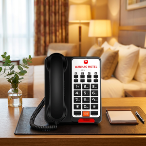 <span class=keywords><strong>Téléphone</strong></span> <span class=keywords><strong>fixe</strong></span> bon marché en gros avec logo personnalisé pour chambre d'hôtel, <span class=keywords><strong>téléphone</strong></span> filaire professionnel de bureau - Product Image 1