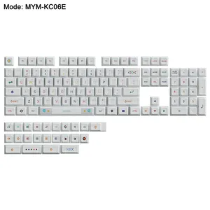 MYM Gaming Pudding Keycaps Set PBT Keycap Set Voll OEM Profil Key Set für mechanische Tastatur Kompatibel mit Cherry MX