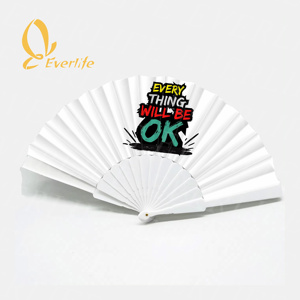 Decorative Loud Clack Woven Hand Fan Premium Plastic Crafts for Unique Style - Product Image 1