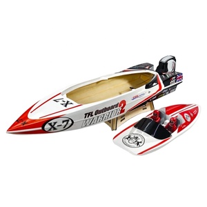Bateau <span class=keywords><strong>RC</strong></span> professionnel de grande taille avec <span class=keywords><strong>moteur</strong></span> sans balais 35" TFL Hobby 1148 Warrior Racing Mono, coque en fibre de verre, hélice en laiton à 2 pales - Product Image 2