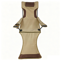 Chaise de jardin d'extérieur en toile Oxford, chaise de plage en métal, chaise de directeur portable de marque pour la pêche et le camping en extérieur