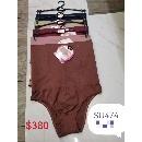 Mixed colors (dark blue, pink, brown, skin tone, red)