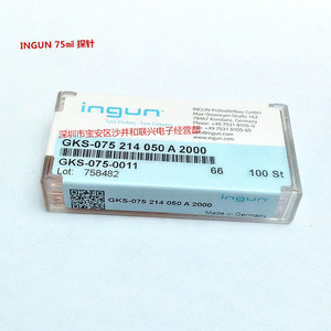 หัววัดทดสอบ Ingun แบบสปริงพิน 75mil ขนาด 1.0 มม. สำหรับเจาะ 1.4 มม. ผลิตในเยอรมนี - Product Image 1