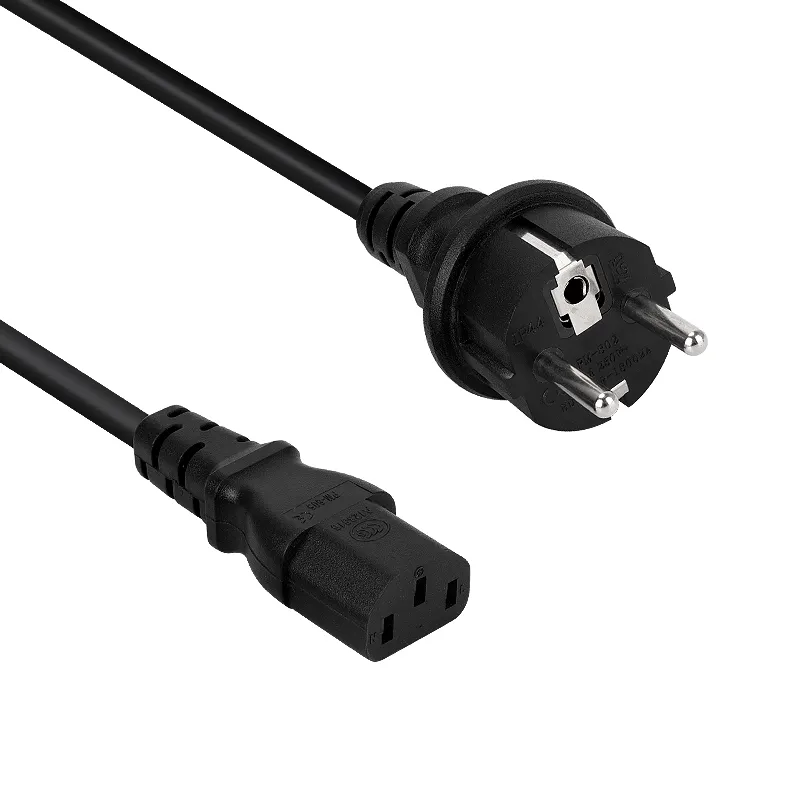 CE Laptop Power Lead fused Wire Cord 3 Pin UK Plug Cable copper 3 pin EU plug pc laptop computer monitor ac power cord cable for