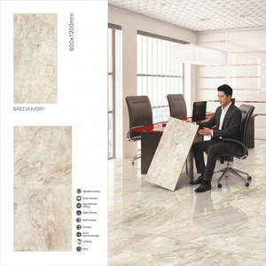 Brecia Silver Ceramic Porcelain Tiles 60x120cm Luxury Marble Flooring for Hotels Hospitals - Product Image 6
