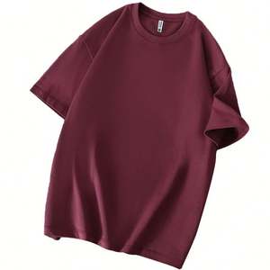 Camiseta Personalizada para Hombre, 100% Algodón Grueso, 260 Gramos, Corte Holgado, Estampado Serigrafiado, Diseño Sólido, Estilo Tejido, Antiarrugas - Product Image 4