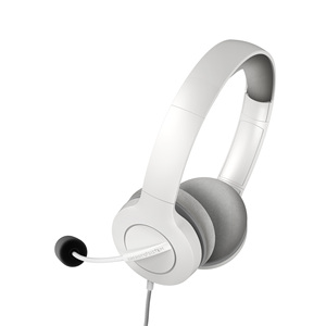 Casque Office 3 blanc (prise USB et 3,5 mm, contrôle du volume et du silence, micro à bras rétractable) - Product Image 2