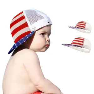 جديد اتجاهات لنا أيام الأمريكية العلم الوطني الطباعة سائق الشاحنة شبكة قبعات ترد لمكانها الطفل الاطفال snapback