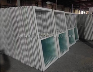 <span class=keywords><strong>Ventanas</strong></span> abatibles <span class=keywords><strong>de</strong></span> vinilo UPVC <span class=keywords><strong>Vidrios</strong></span> <span class=keywords><strong>de</strong></span> doble acristalamiento con accesorios Manija Cerradura Bisagra - Product Image 6