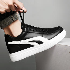 Zapatos Casuales de Hombre con Aumento de Altura Invisible de 8CM, Puntera de Cuero Vacuno de Doble Capa, Cuero Genuino, Transpirables, Resistentes al Desgaste, Zapatillas Blancas Pequeñas - Product Image 3