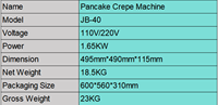 Machine à crêpes manuelle intégrée, machine à crêpes commerciale, machine à faire des crêpes multifonctionnelle