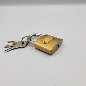 63mm पीतल रंग नक़ल पेंटिंग सस्ते अच्छी गुणवत्ता पीतल सिलेंडर ताला - Product Image 3