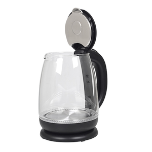 Bouilloire électrique en verre 2,0 L avec indicateur de niveau d'eau, anneau lumineux LED bleu, verre borosilicate, arrêt automatique, protection contre l'ébullition à sec, rotation à 360° ° Base OEM - Product Image 4
