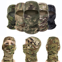 Masque de cyclisme respirant en maille à séchage rapide pour l'extérieur, cache-tête tactique de pêche camouflage monopièce