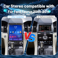 Autoradio Android 12.1 pouces IPS Style Tesla avec lecteur multimédia GPS sans fil CarPlay Android Auto pour Ford Taurus 2009-2014