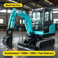 Excavator Mini 3,5 Ton dengan Attachment Trencher untuk Pemasangan Kabel dan Lanskap