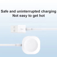 Offres Spéciales Portable Mini forme carrée magnétique chargeur sans fil montre intelligente chargeur sans fil pour iWatch pour autre montre intelligente