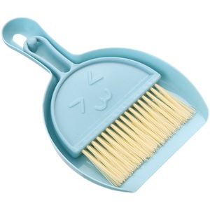 Mini Broom Set With Dustpan Plastic Small Desktop Cleaning <b>Brush</b> For Home Office Kids Use Sky Blue Light Green Pale Pink - Product Image 4