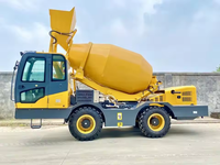 2m3/3m3 Bétonnière mobile à chargement automatique HY250 avec pièces de rechange en stock