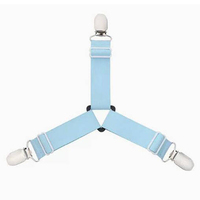 Attaches de drap-housse élastiques à crochets et boucles pour draps ronds et carrés