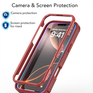 <span class=keywords><strong>Cover</strong></span> Posteriore Antiurto 3 in 1 per <span class=keywords><strong>iPhone</strong></span> 16 14 13 12 <span class=keywords><strong>11</strong></span>, Custodia Protettiva a 360° con Clip da Cintura per Serie Samsung S24 S25 - Product Image 3