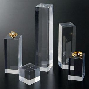 Cubes de présentation de bijoux en acrylique de qualité supérieure en gros - Présentoir modulaire personnalisé pour boutiques et expositions - Product Image 1
