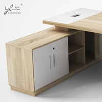 Bureau de direction de luxe, bureau de gestionnaire, ensemble de mobilier de bureau de direction, mobilier de bureau, bureau en bois de luxe