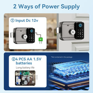 מנעול חכם דו-צדדי Tuya NT02 עם טביעת אצבע, מנעול דיגיטלי חיצוני עם שלט רחוק באפליקציה, מנעול חשמלי חכם - Product Image 6