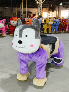 Mini Eyes Dog Voiture à chevaucher électrique pour enfants, en peluche, à monnayeur, en forme de chien, pour centres commerciaux intérieurs - Product Image 2