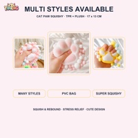 Jouet Squishy Patte de Chat en PVC Moelleux Personnalisé, à Remontée Lente, Anti-Stress, Sensoriel, Cadeau, Vente en Gros OEM, Couleur Personnalisée en Usine