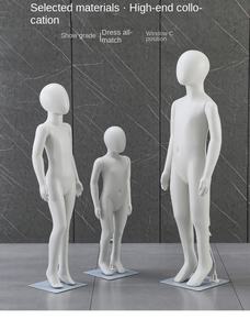 نموذج عرض كامل للجسم مع رأس بلاستيكي، ديكورات لمتاجر ملابس الأطفال، نماذج عرض للملابس للرجال والنساء بالجملة - Product Image 6