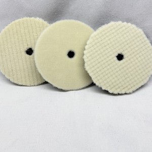 Disques de polissage auto-adhésifs en laine tricotée 125mm/150mm à bords biseautés, éponges épaisses/moyennes/fines pour découpe, cirage et élimination des rayures - Product Image 4