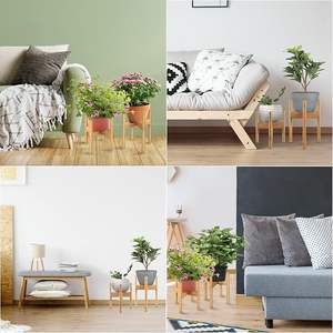 Soporte ecológico para <span class=keywords><strong>plantas</strong></span> de bambú, diseño Medieval-moderno, para uso doméstico en jardín interior/<span class=keywords><strong>exterior</strong></span>, capacidad de 220 libras, paquete de soporte para <span class=keywords><strong>plantas</strong></span> - Product Image 6