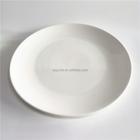 Assiette nordique en céramique de forme carrée irrégulière en porcelaine blanche de restaurant