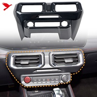 Pour Ford Mustang 2024 2025 carbone noir intérieur Console centrale évent couverture garniture ABS voiture accessoires 1 pièces