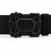 Ceinture tactique réglable à cliquet pour homme en sangle de nylon avec boucle en alliage à verrouillage automatique, idéale pour les activités décontractées, la randonnée, le quotidien, avec logo personnalisé